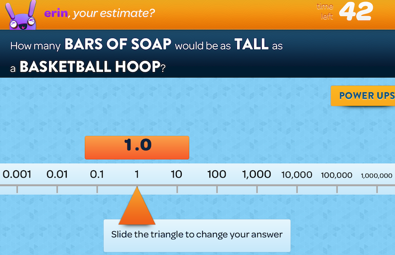 a screenshot of a questimate math problem