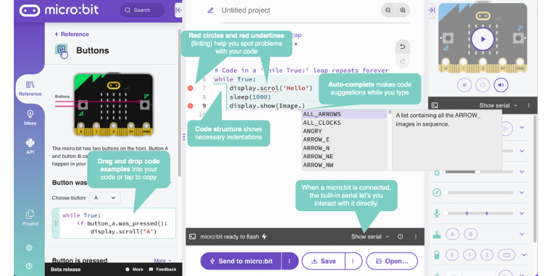 micro:bit python editor